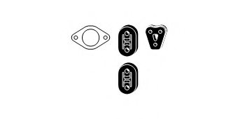 HJS 82 49 8367 Mounting Kit, exhaust system